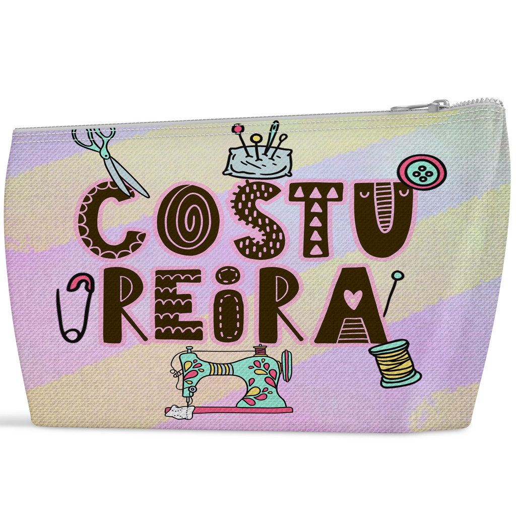 Necessaire costureira bolsinha presente estampada top