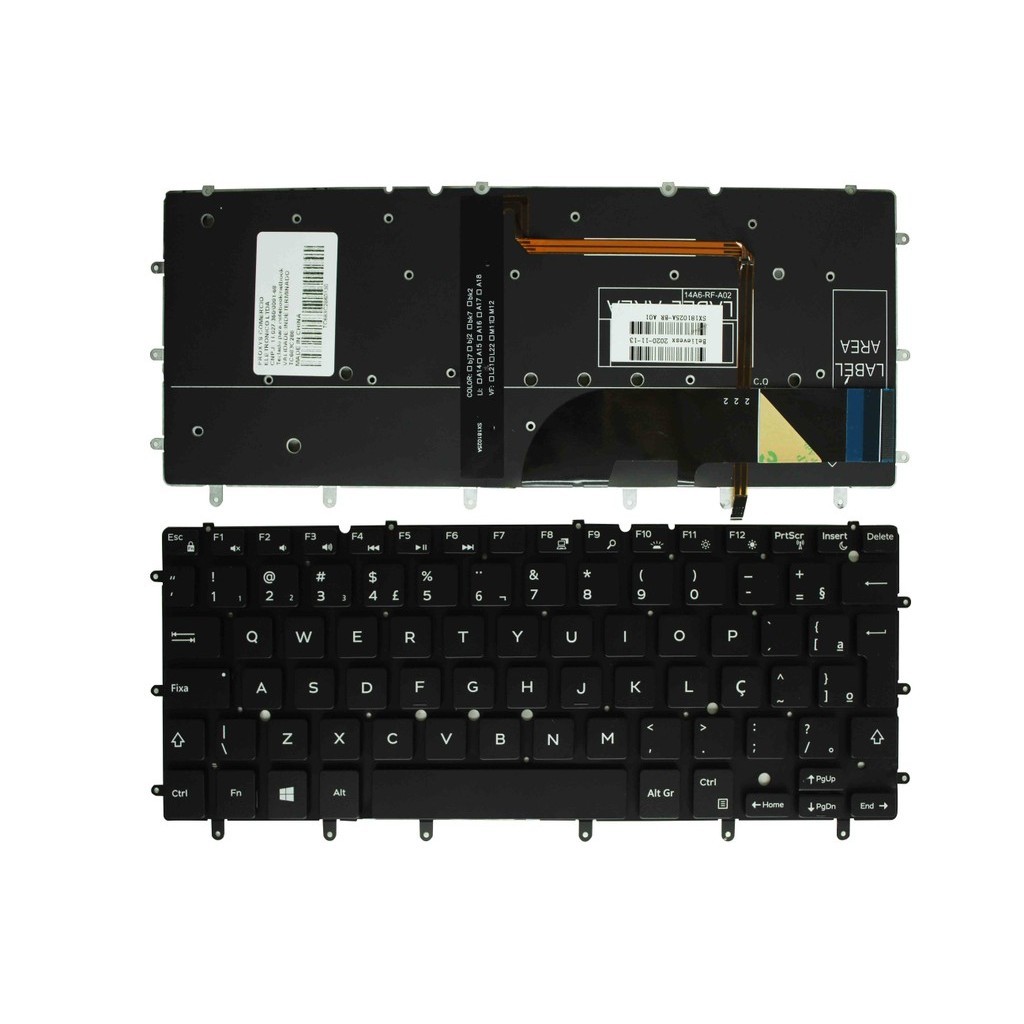 TECLADO DELL (INTERNO)P57G/P41F/13-7000/13-7348/13-7352/13-7353/13-7359/15-7547/XPS9350/C/ILUMINAÇÃO