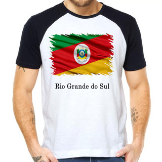 Camiseta Rio Grande do Sul bandeira estado em Oferta na Shopee