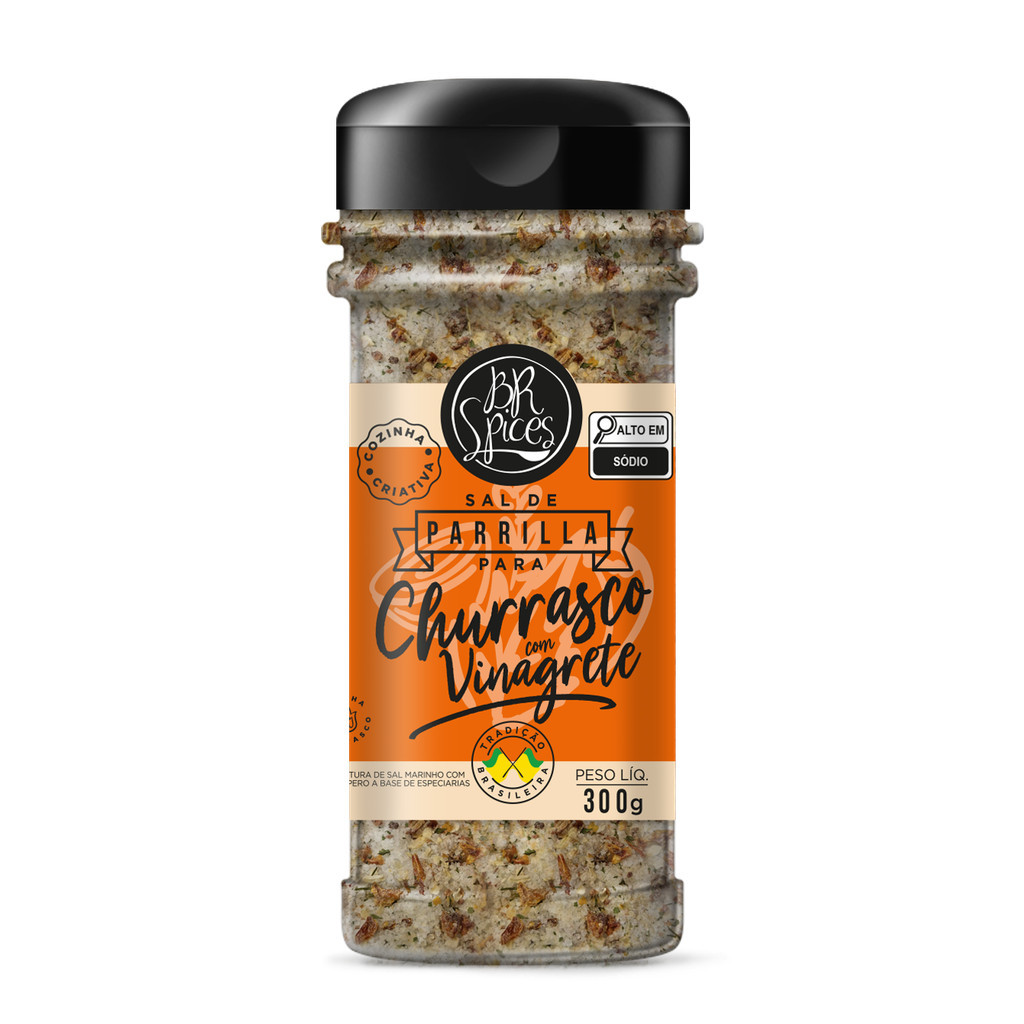 Sal de Parrilla com Vinagrete BR Spices 300G