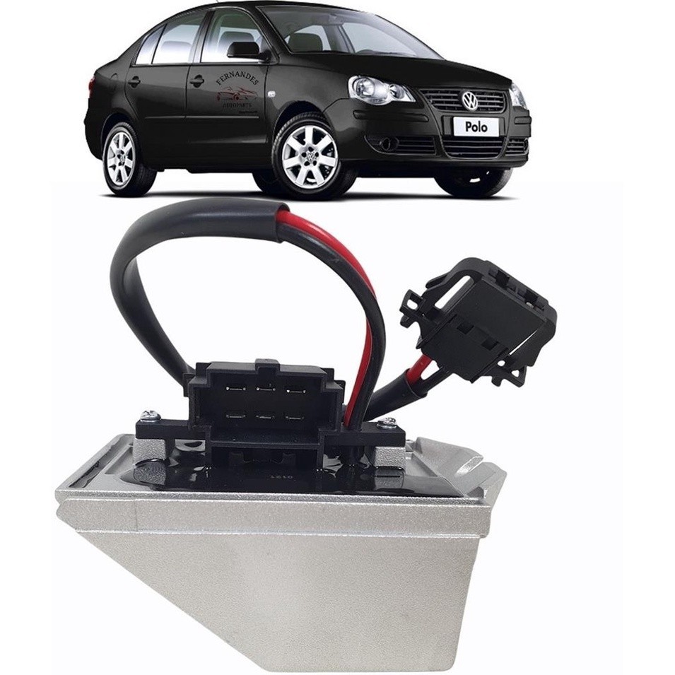 Resistencia Ar Condicionado Digital Caixa Evaporadora Polo 2003 a 2013 6Q1907521B