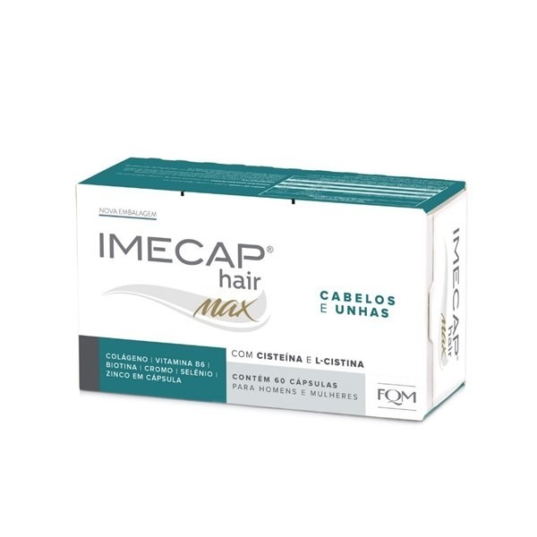 Suplemento Vitamínico Imecap Hair Max Cabelos e Unhas 60 Cápsulas