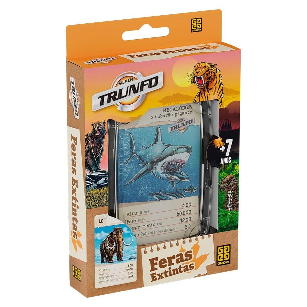 Super Trunfo Feras Extintas em Oferta na Shopee