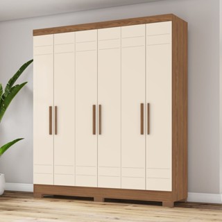 Guarda-roupa 6 Portas 3 Gavetas B369 em Oferta na Shopee