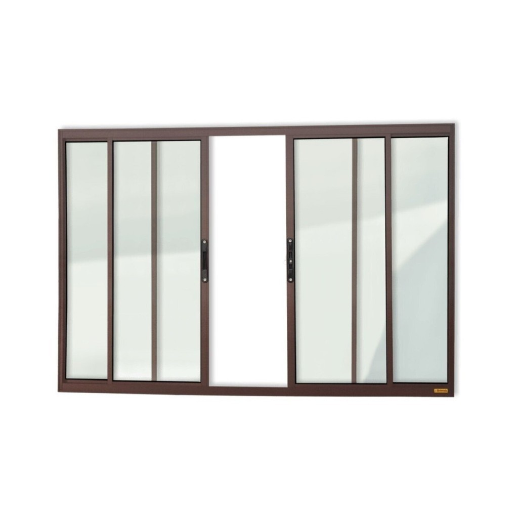 Janela Confort 4 Folhas Vidro Liso 100cm X 120cm Brimak Corten em Oferta na Shopee
