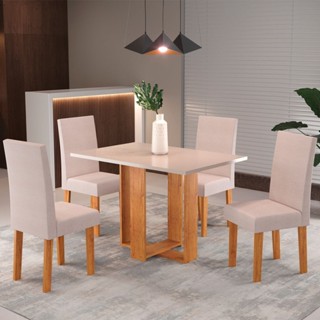 Mesa de Jantar 4 Lugares Juliete em Oferta na Shopee