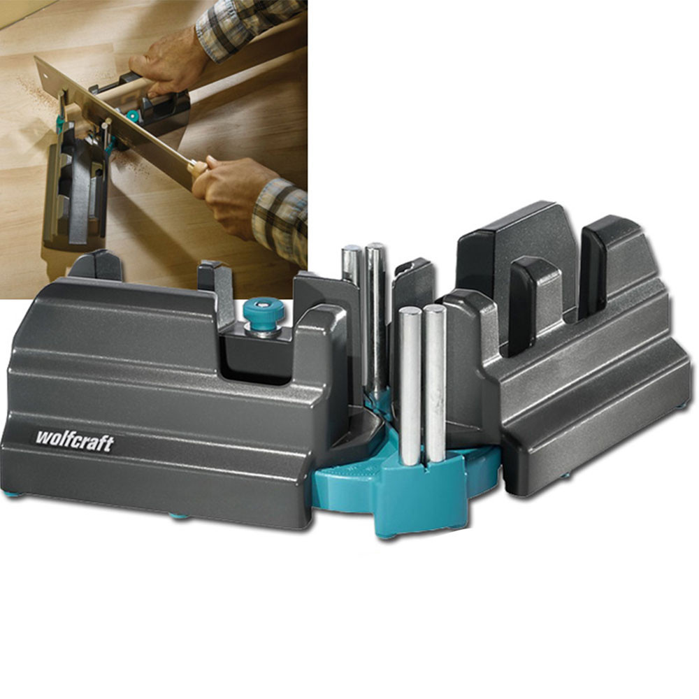 Caixa Meia Esquadria Wolfcraft 694800 Com Medidor De Corte Para Marcenaria