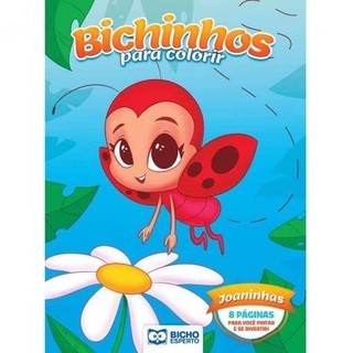 Livro Para Colorir Bichinhos Mágicos - Joaninhas em Oferta na Shopee