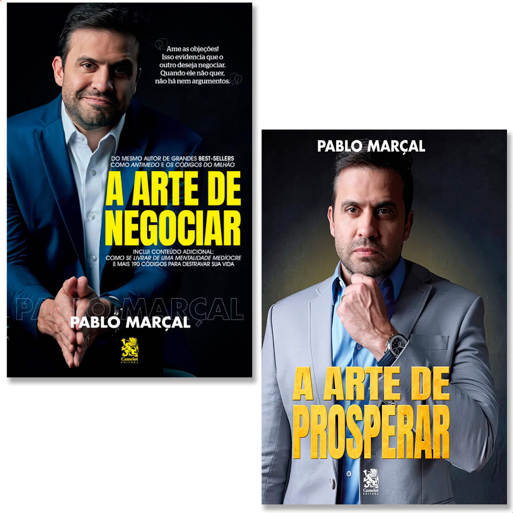 Kit A Arte de Prosperar + A Arte de Negociar - Pablo Marçal