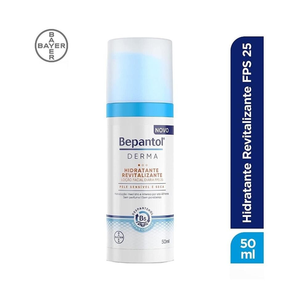 Locao Facial Diaria Bepantol Derma Hidratante Revitalizante FPS25 50ml - Beauty