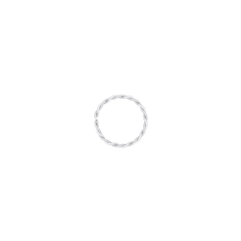 Piercing argolinha redonda torcida 8mm em Oferta na Shopee