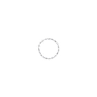 Piercing argolinha redonda torcida 8mm