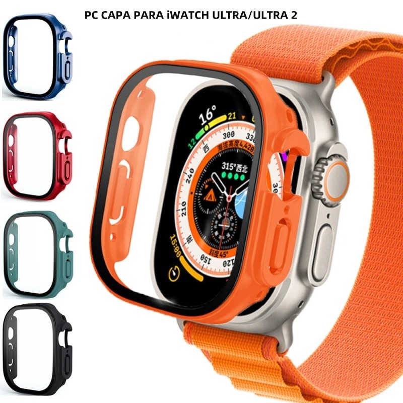 PC Smartwatch Case Para Apple Watch Ultra&Ultra 2 Compativel 49mm iWatch Capa Protetora De Tela