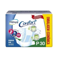 Fralda Geriatrica Tena Confort Mega P 30 Unidades Embalagem Economica