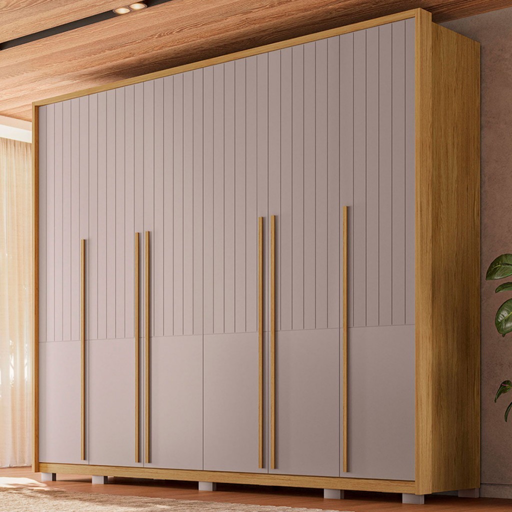 Guarda-Roupa Casal Espartacus 6 Portas 6 Gavetas em Oferta na Shopee
