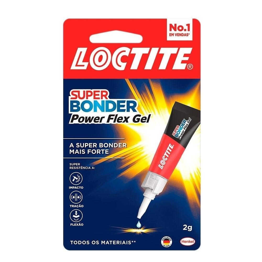 Cola Instantânea Super Bonder em Gel Power Flex 2g Embalagem com 24 Unidades