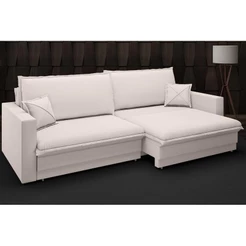 Sofá Tango 1,80m sem caixa, Retrátil e Reclinável Velosuede Areia - NETSOFAS