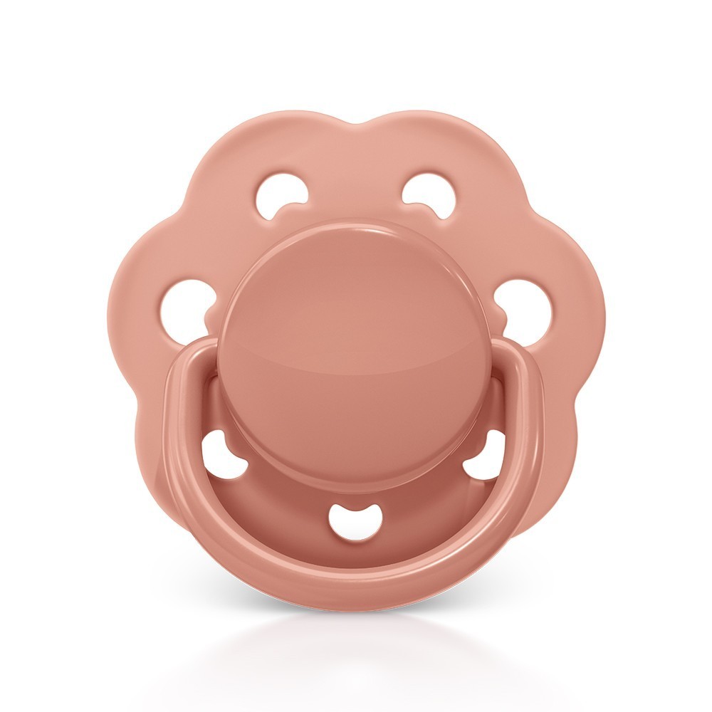 Chupeta CandyStyle Bico Redondo Silicone 6m+ Terracota Lillo - Mom & Baby