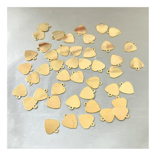 100 Pingente De Ferro Dourado 10mm Redondo/coração em Oferta na Shopee