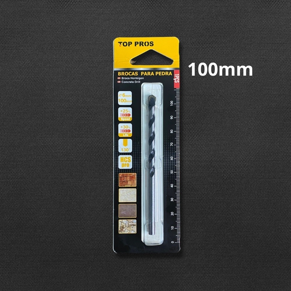 Broca Para Pedra 6mm | 100mm Alta Qualidade Resistente