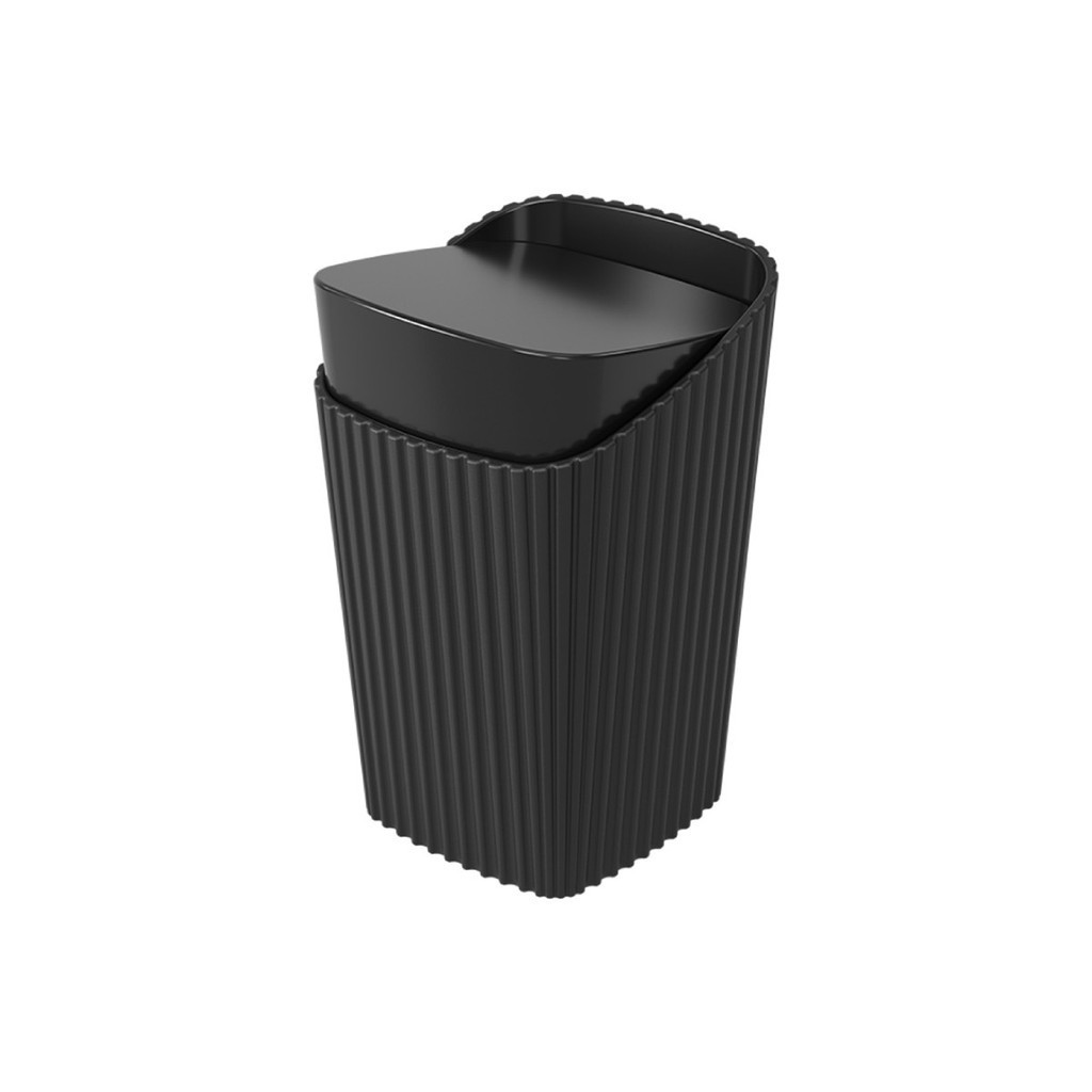 Porta Algodão Cotonetes Coza New Square Preto em Oferta na Shopee