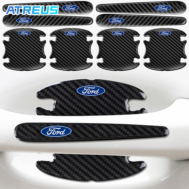 4/8Pçs Ford Adesivo Protetor Maçaneta Da Porta Do Carro Anti Arranhões De Proteção Colisões Para Ford Ranger Ka Focus mk2 new Fiesta Fusion Ecosport Edge Territory