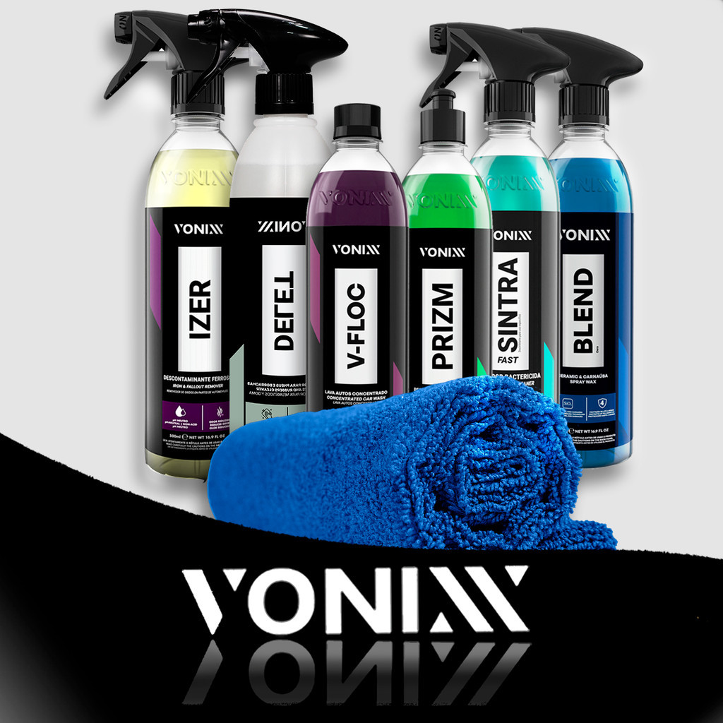 Kit Lavagem Completa Automotiva Profissional Produtos Vonixx em Oferta na Shopee