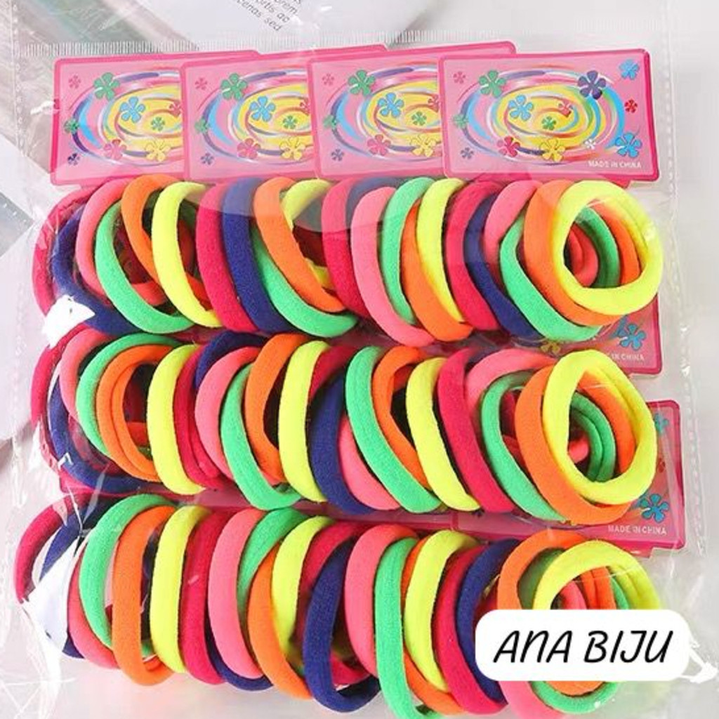 DAGUAN Médio Xuxinha para cabelo  de Meia 72 unidades / Rabico e elástico para cabelo Scrunchie em Oferta na Shopee