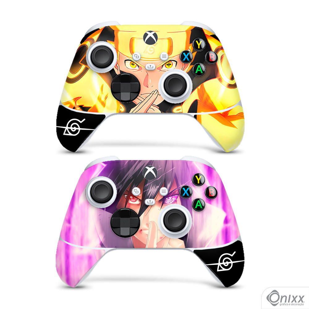 Skin XBOX JOYSTICKS SERIES Adesiva Naruto e Sasuke
