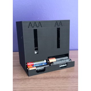Suporte Organizador de Pilhas AA e AAA, Impressão 3D em Oferta na Shopee