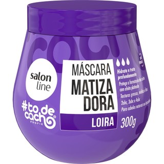 Máscara Capilar Matizadora Salon Line #todecacho Loira 300g em Oferta na Shopee
