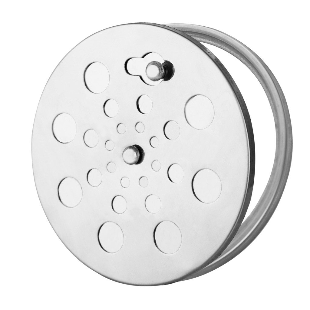 Grelha Ralo Redondo Aço Inox Cromado Abre e Fecha 10x10 + Porta Grelha em Oferta na Shopee