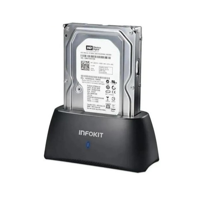 Dock Station HD SATA 3.5" e 2.5" HHD ou SSD ECASE-Z320 USB 3.0 Original Transmissão 5 Gpbs Suporta até 10Tb