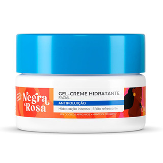 Gel Creme Hidratante Facial Negra Rosa Antipoluição Mix de Óleos Africanos e Manteiga de Karité 100g em Oferta na Shopee