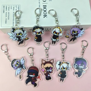 Drones De Assassinato De Anime Da Moda‌ Chaveiro Personagem Uzi Doorman Nv Acrílico Duplo Chaveiros Fãs Presentes