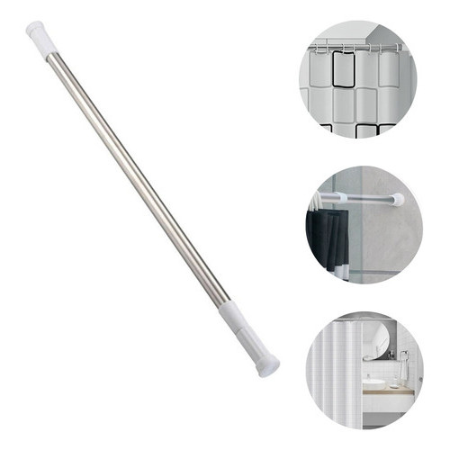 Varão Extensível Para Cortina De Banheiro De 70cm À 120cm