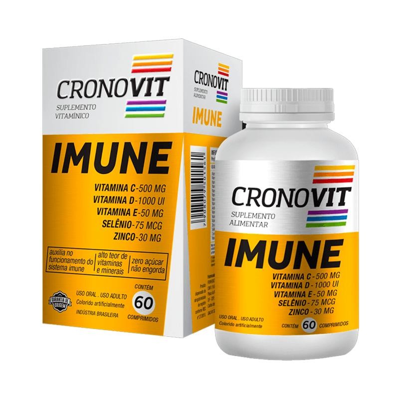 Suplemento Vitamínico Cronovit Imune 60 Comprimidos em Oferta na Shopee