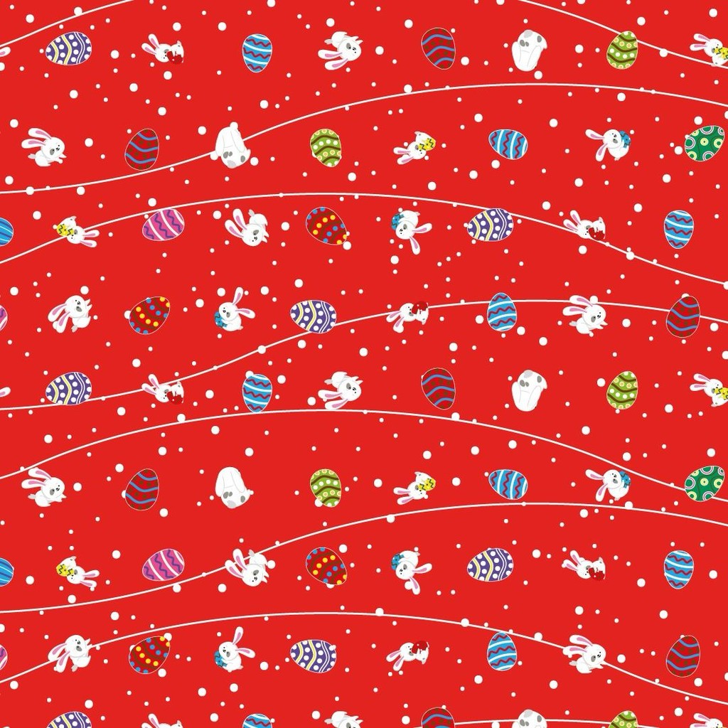 50 SACOS EXPRESS P/OVO DE PÁSCOA COELHOS VERMELHO OVO PÁSCOA 250G A 350G - 35X35 CM  INOVE