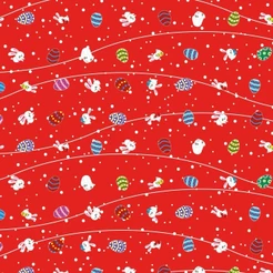50 SACOS EXPRESS P/OVO DE PÁSCOA COELHOS VERMELHO OVO PÁSCOA 250G A 350G - 35X35 CM INOVE