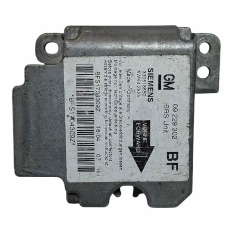 Módulo Airbag Chevrolet Astra 1999/2011 09229302