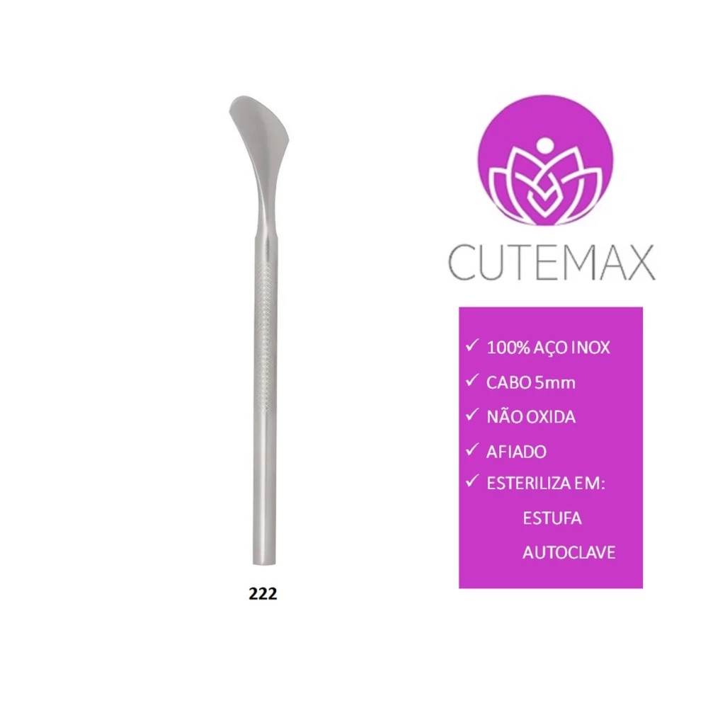 Kit Repos Amaciante de Cutículas 150ml + Creme Removedor + Ureia 120gr + Espátula 222 Aço Inox