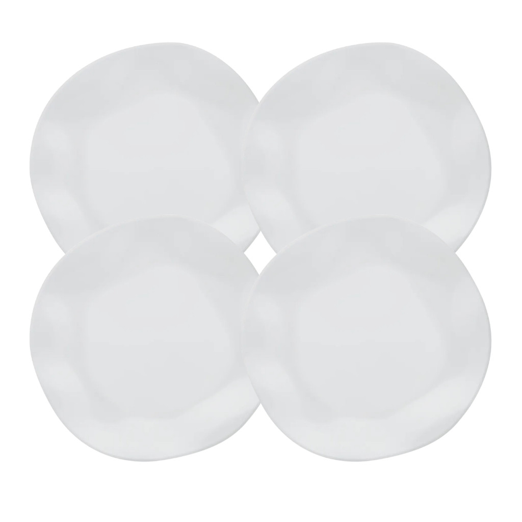 Kit 4 Pratos Raso Jantar Refeição 27,5cm Branco Ryo White Porcelana Oxford	 em Oferta na Shopee