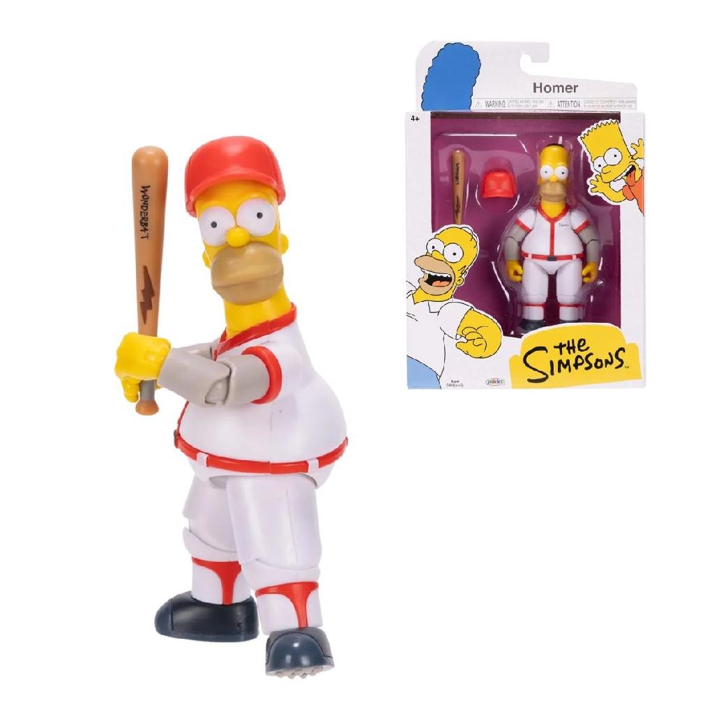 Boneco The Simpsons Homer Baseball 12cm Sunny Original
