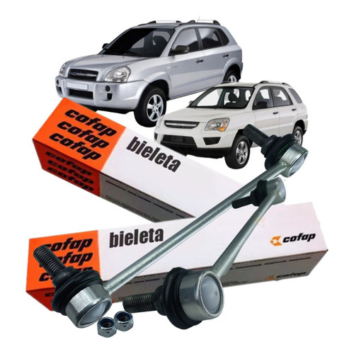 Par Bieleta Traseira Cofap Sportage 2005 2006 2007 2008 A 2012 Tucson 2005 2006 2007 2008 A 2010