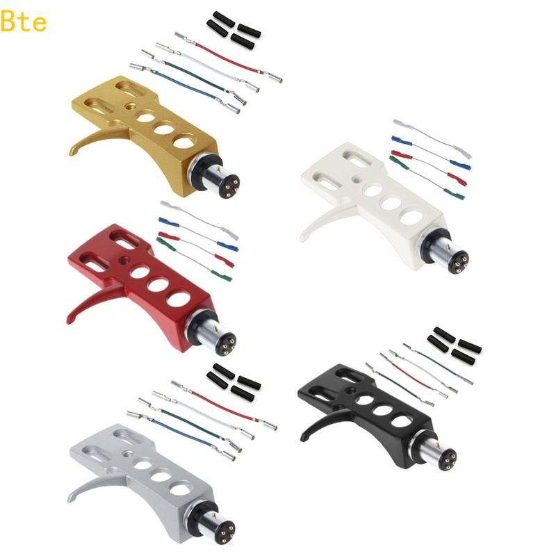 Bte Phono Plataforma Giratória Headshell Cartucho Rack Leadwire Para Toca-Discos Disco LP