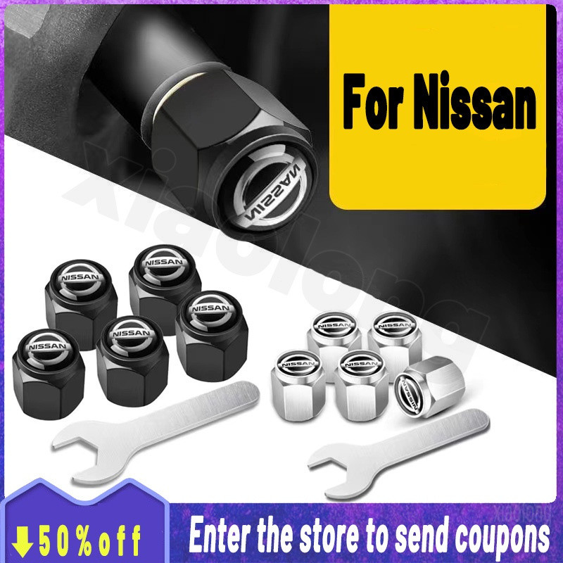 Para Nissan 5 Peças Tampa De Válvula De Pneu De Carro Antirroubo/Roda/Bicicleta Elétrico Motocicleta Caminhão Tampas Ar 