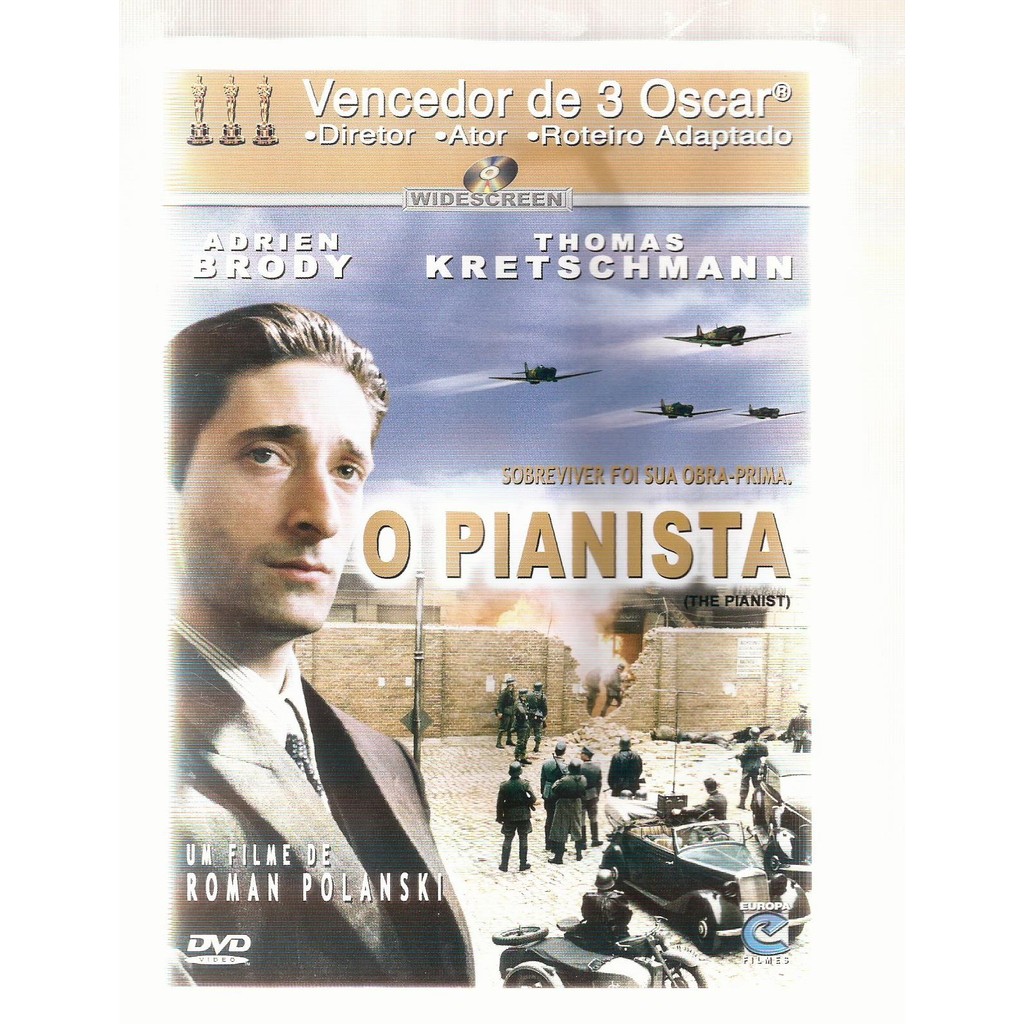 DVD O PIANISTA : SOBREVIVER FOI SUA OBRA PRIMA