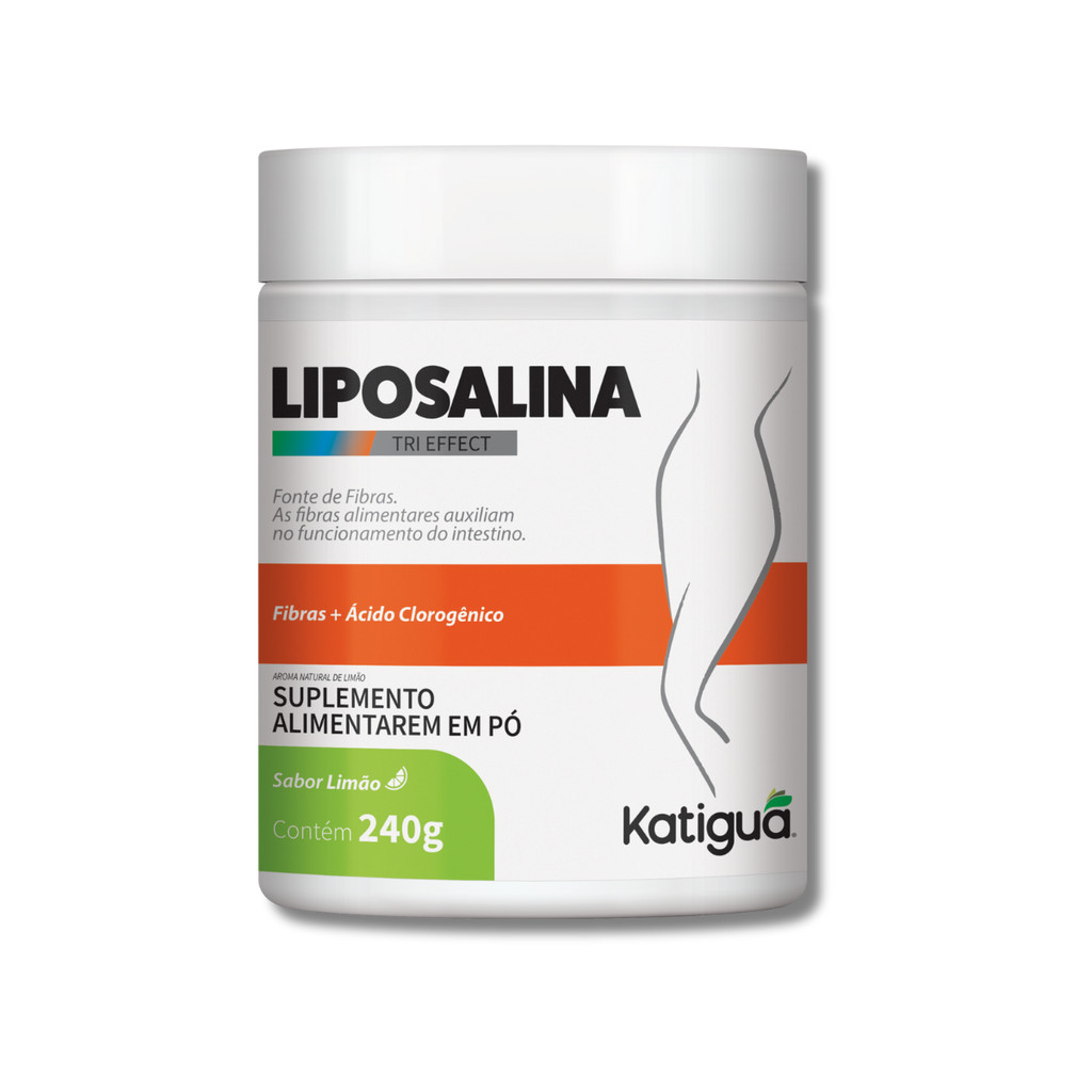 Liposalina Fibras + Ácido Clorogênico Inibidor de Apetite Emagrecedor 225G Sabor Limão