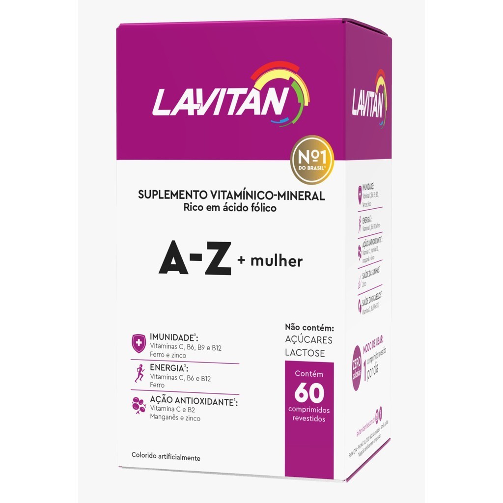 Lavitan A-z Mulher Cimed 60 Comprimidos