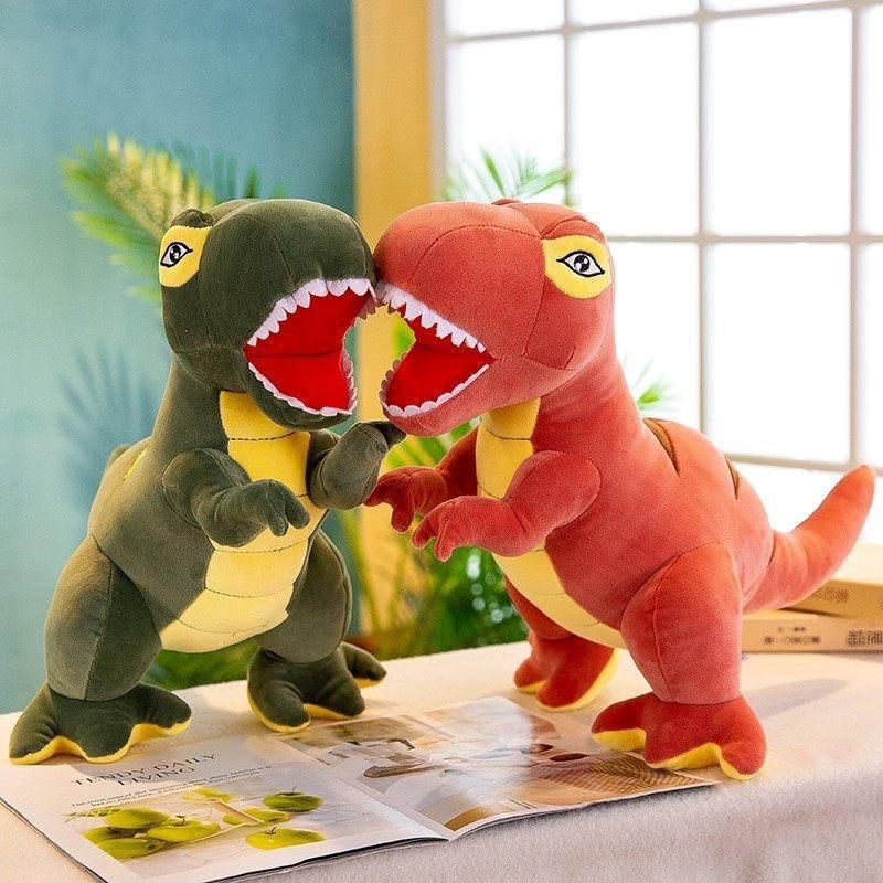 Brinquedo de Pelúcia REX Dinossauro - Bicho de Pelúcia de Dinossauro Super Fofo - 30cm em Oferta na Shopee